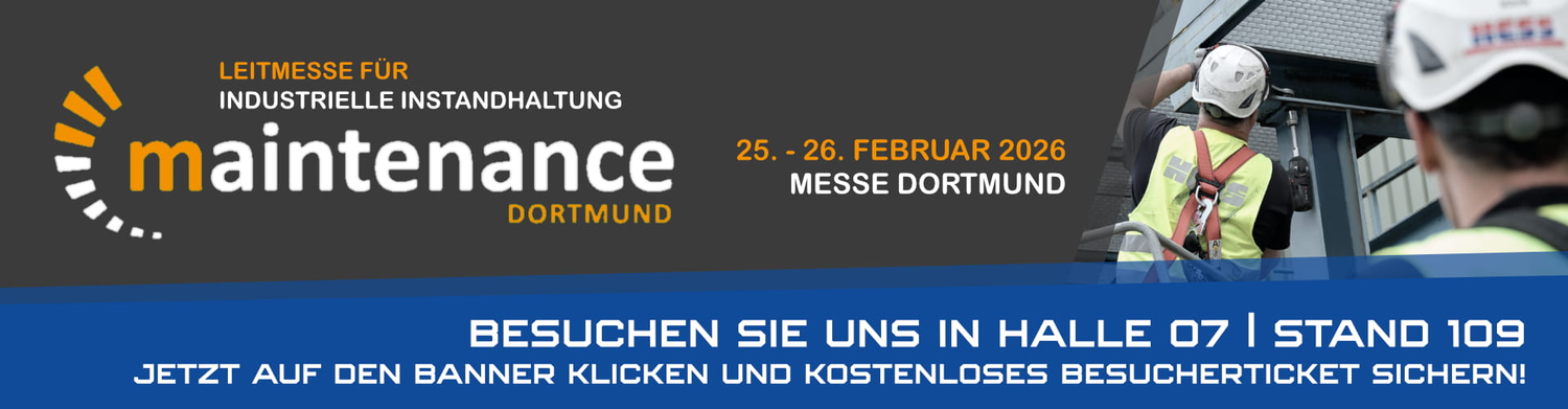 Jetzt auf den Banner klicken und kostenloses Ticket für die maintenance in Dortmund sichern